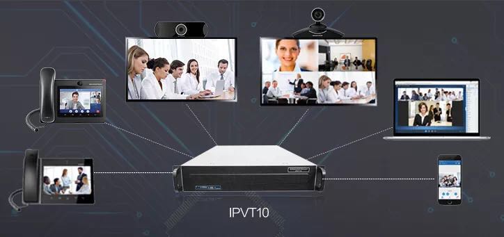 IPVT10潮流网络企业入驻式多功能高清视频会议服务器MCU