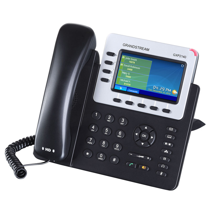 GXP2140 潮流网络智能高端IP电话可带4块扩展面板